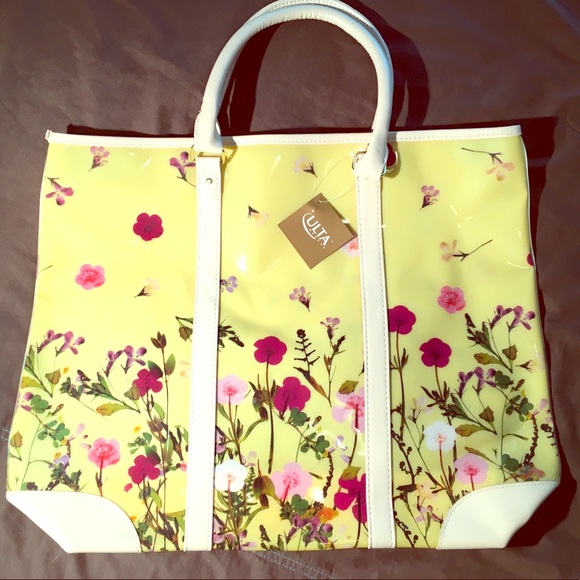 NWT Ulta Beauty Floral tote - Picture 1 of 4